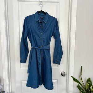 NWOT Mexx denim fit and flare button down dress size 10